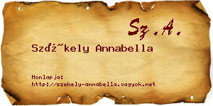 Székely Annabella névjegykártya
