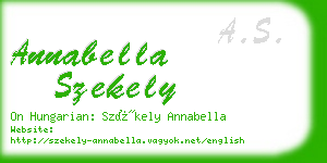 annabella szekely business card